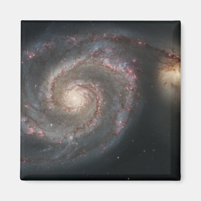 The whirlpool galaxy (M51) and companion galaxy Magnet (Front)