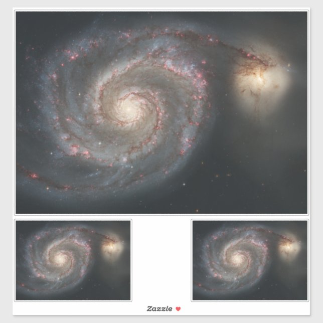 The Whirlpool Galaxy M51 & Companion in Space (Sheet)