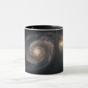 The Whirlpool Galaxy M51 & Companion in Space Mug