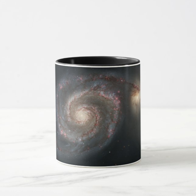 The Whirlpool Galaxy M51 & Companion in Space Mug (Center)