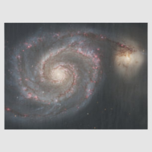 The Whirlpool Galaxy M51 & Companion in Space Tissue Paper