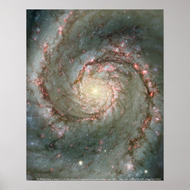 The Whirlpool Galaxy Poster (Front)