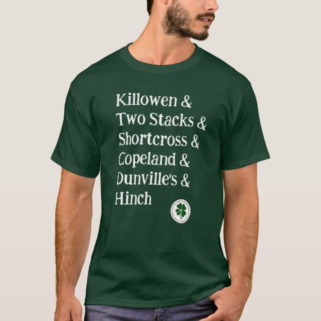The Whiskeys of County Down T-Shirt (Front)