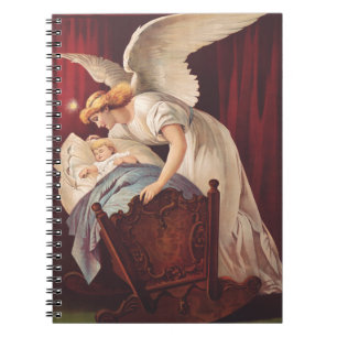 The whisper of angel near the cradle notebook