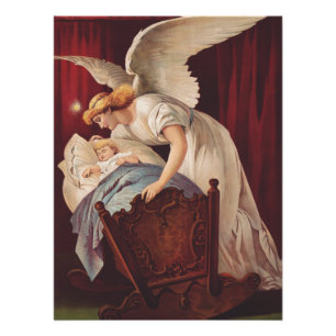 The whisper of angel near the cradle poster