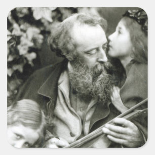 The Whisper of the Rose Square Sticker