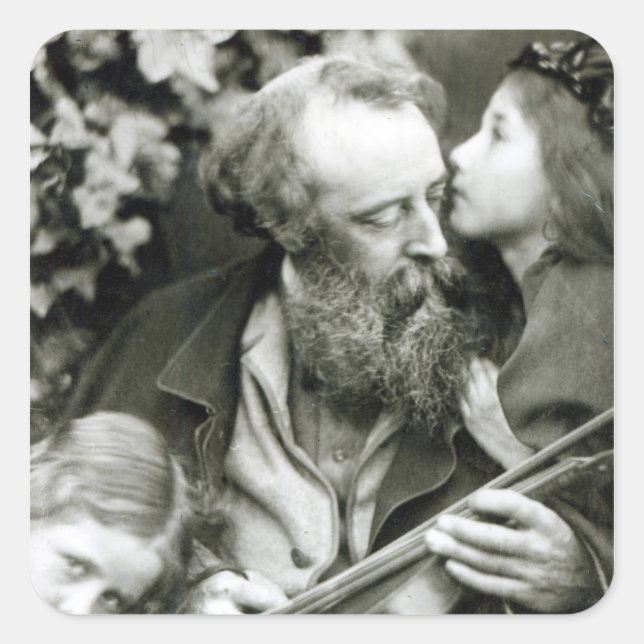 The Whisper of the Rose Square Sticker (Front)