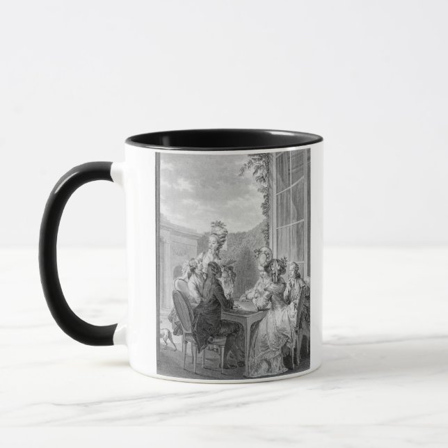 The Whist Party, 1783, engraved by Jean Dambrun (1 Mug (Left)