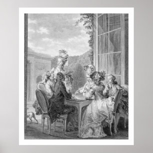 The Whist Party, 1783, engraved by Jean Dambrun (1 Poster