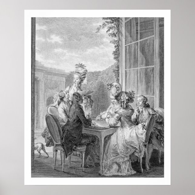 The Whist Party, 1783, engraved by Jean Dambrun (1 Poster (Front)