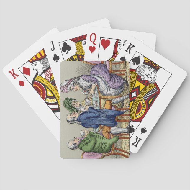The Whist Party (colour litho) Playing Cards (Back)