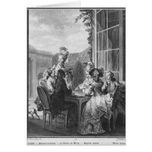 The whist party, engraved by Jean Dambrun 1783