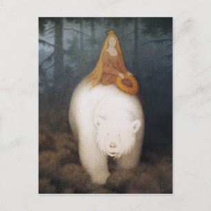 “The White Bear” by Theodor Kittelsen Postcard