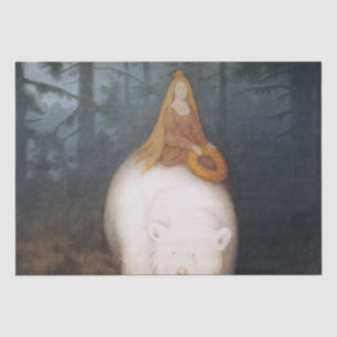 “The White Bear” by Theodor Kittelsen Tissue Paper