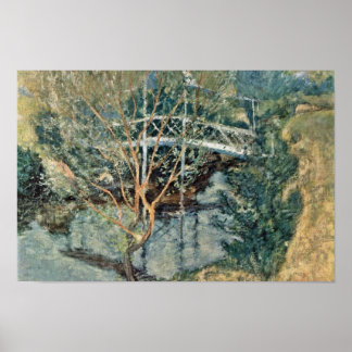 The White Bridge By Twachtman John Henry Poster