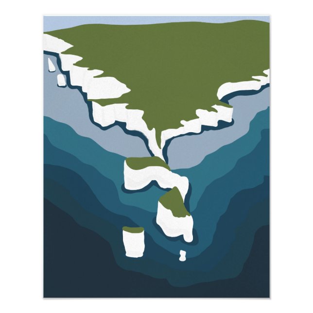 The White Cliffs of Dover, England Photo Print (Front)