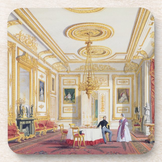 The White Drawing Room at Windsor Castle (colour l Coaster (Front)