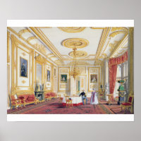 The White Drawing Room at Windsor Castle (colour l