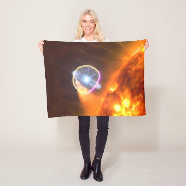 The White Dwarf Star In V407 Cygni Fleece Blanket (In Situ)