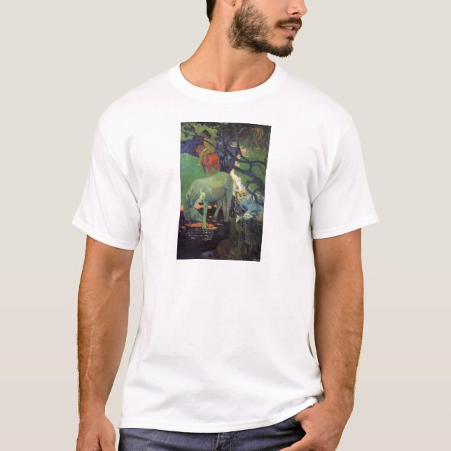 The White Horse by Paul Gauguin T-Shirt (Front)