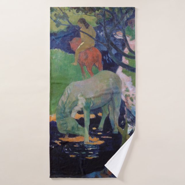 The White Horse, Gauguin Bath Towel (Bath Towel)