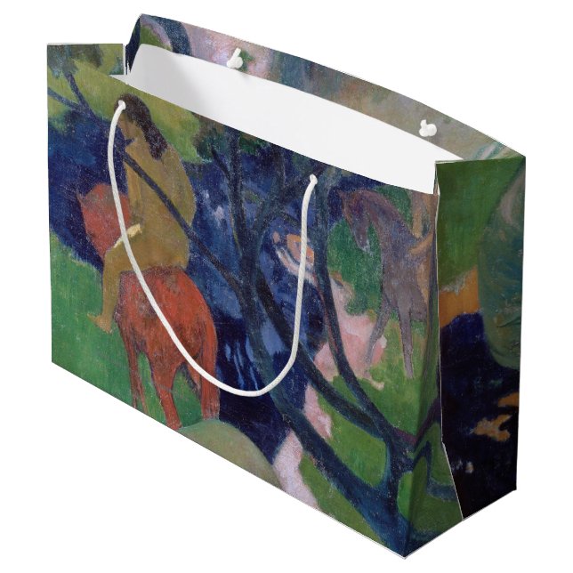The White Horse, Gauguin Large Gift Bag (Back Angled)
