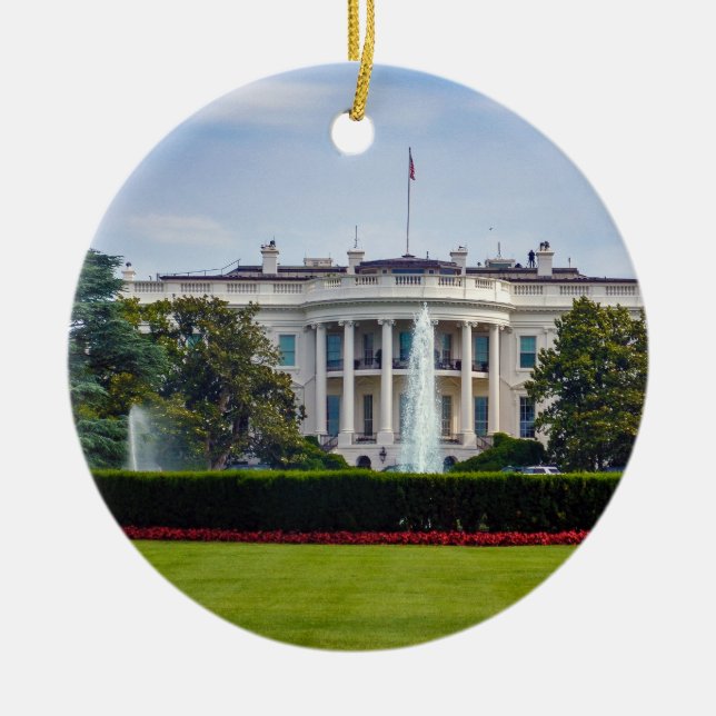 The White House Ceramic Tree Decoration (Front)