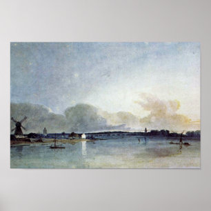 The White House In Chelsea By Thomas Girtin Poster