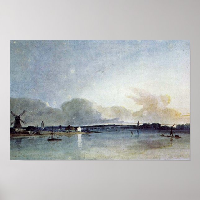 The White House In Chelsea By Thomas Girtin Poster (Front)