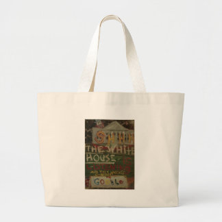 the white house is listening large tote bag