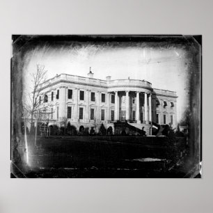 The White House - Southern Facade - 1846 Poster