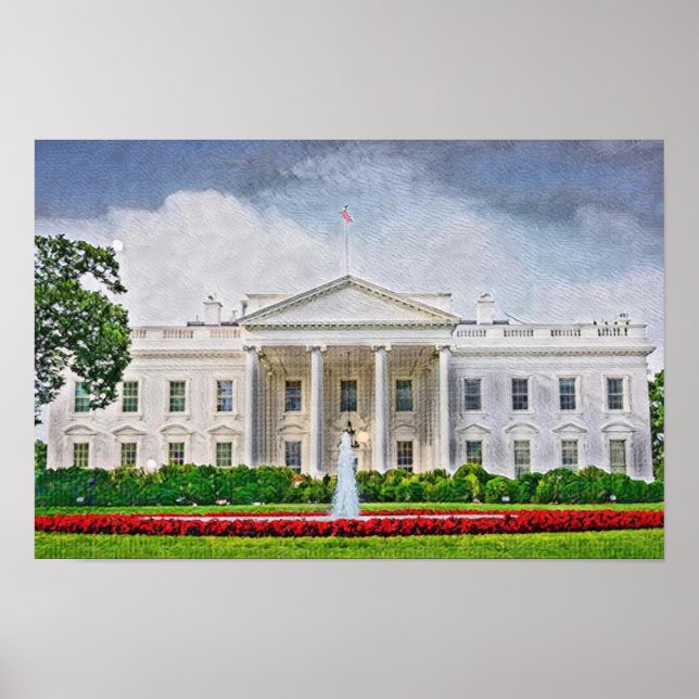 The White House, Washington DC Poster (Front)