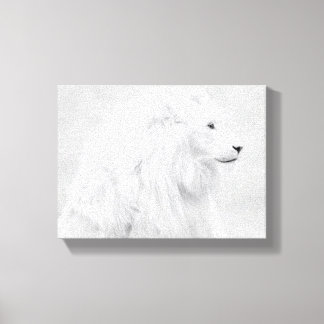 the white lion canvas print
