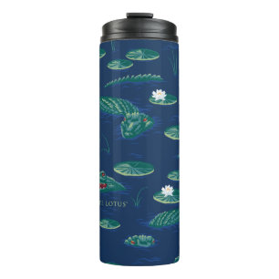 The White Lotus Alligator Lagoon Pattern Thermal Tumbler