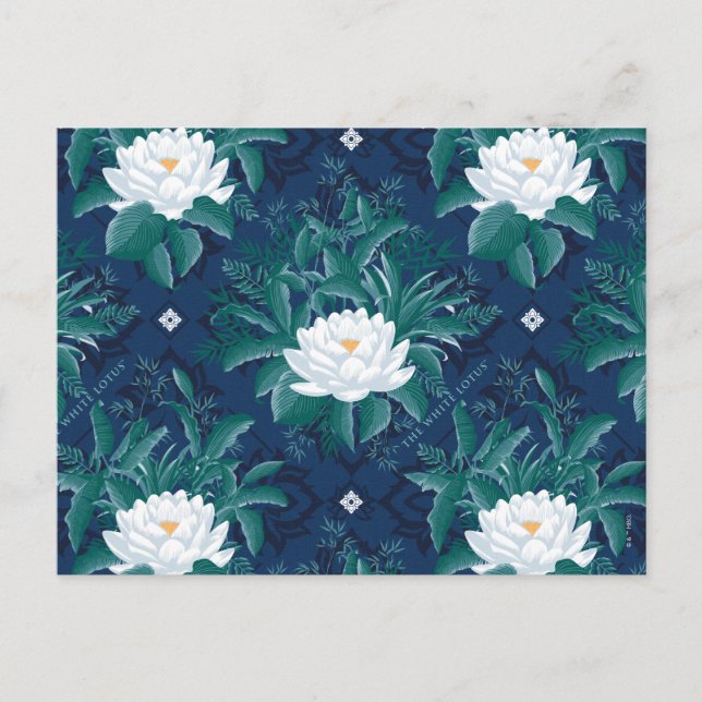 The White Lotus Midnight Lotus Pattern Postcard (Front)