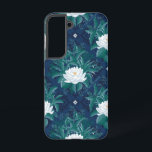 The White Lotus Midnight Lotus Pattern Samsung Galaxy Case<br><div class="desc">Step into the serene elegance of The White Lotus with this officially licensed Midnight Lotus design. Featuring bold white lotus blooms surrounded by lush tropical foliage, set against a deep navy background, this pattern radiates sophistication and tranquillity. The contrast of vibrant greens and crisp whites with dark undertones evokes a...</div>