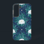 The White Lotus Midnight Lotus Pattern Samsung Galaxy Case<br><div class="desc">Step into the serene elegance of The White Lotus with this officially licensed Midnight Lotus design. Featuring bold white lotus blooms surrounded by lush tropical foliage, set against a deep navy background, this pattern radiates sophistication and tranquillity. The contrast of vibrant greens and crisp whites with dark undertones evokes a...</div>