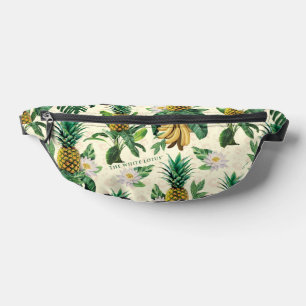 The White Lotus Pineapple Paradise Pattern Bum Bags