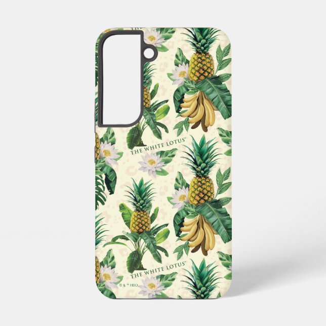 The White Lotus Pineapple Paradise Pattern Samsung Galaxy S22 Case (Back)