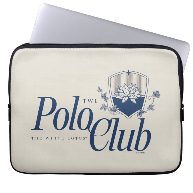 The White Lotus Polo Club Laptop Sleeve (Front)