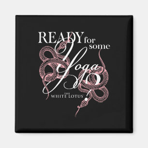 The White Lotus Ready For Some Yoga Snakes Retro L Magnet