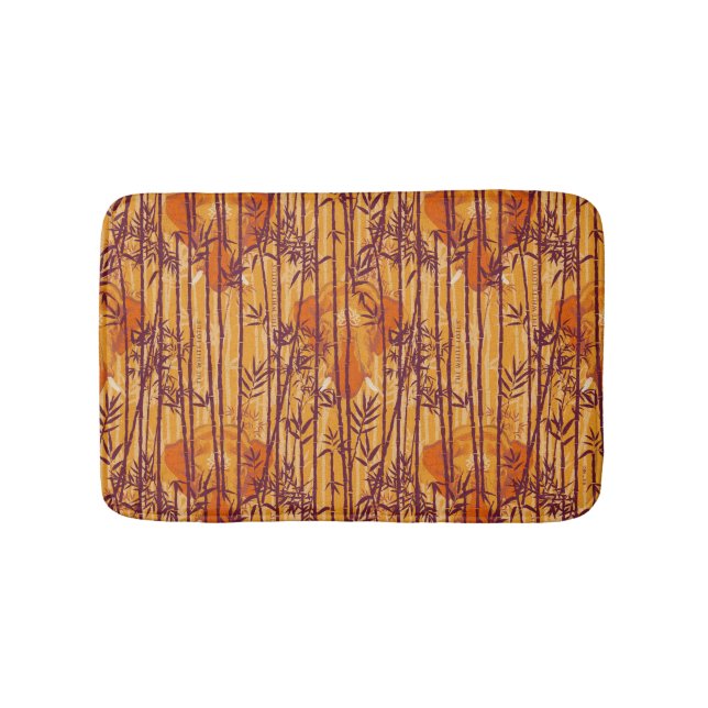 The White Lotus Sunset Safari Pattern Bath Mat (Front)