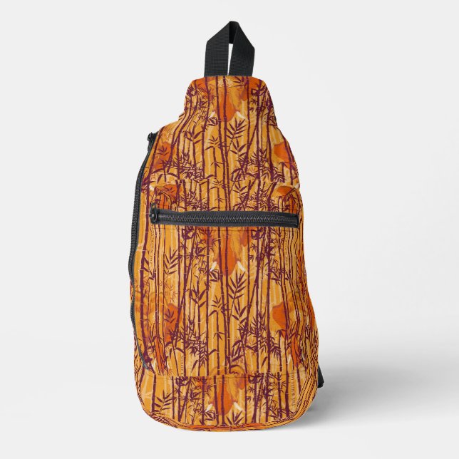 The White Lotus Sunset Safari Pattern Sling Bag (Front)