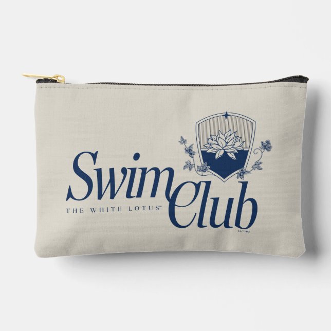 The White Lotus Swim Club Accessory Pouch (Front)
