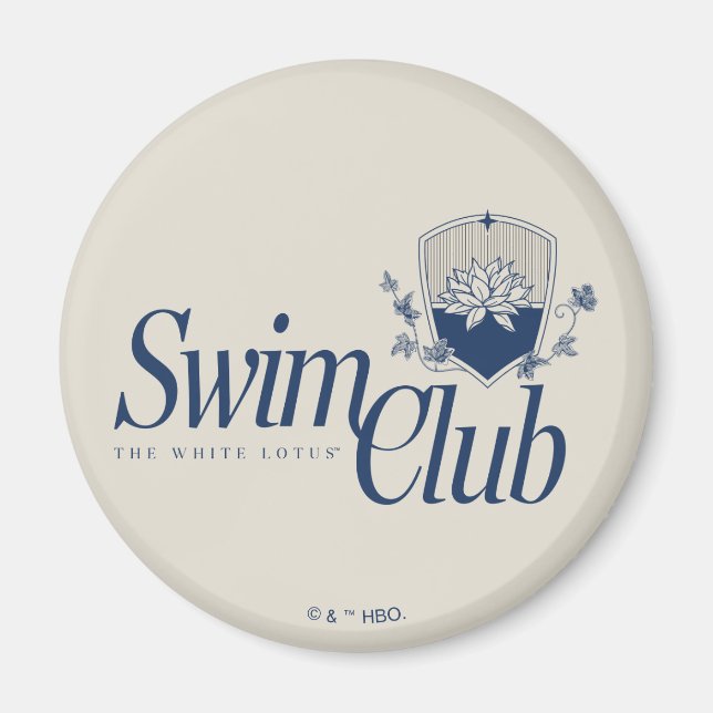 The White Lotus Swim Club Magnet (Front)
