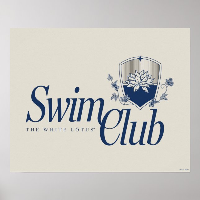The White Lotus Swim Club Poster (Front)