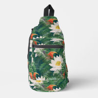The White Lotus Tropical Birds & Lotus Pattern