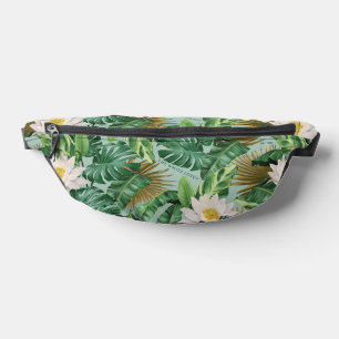The White Lotus Tropical Canopy Pattern Bum Bags