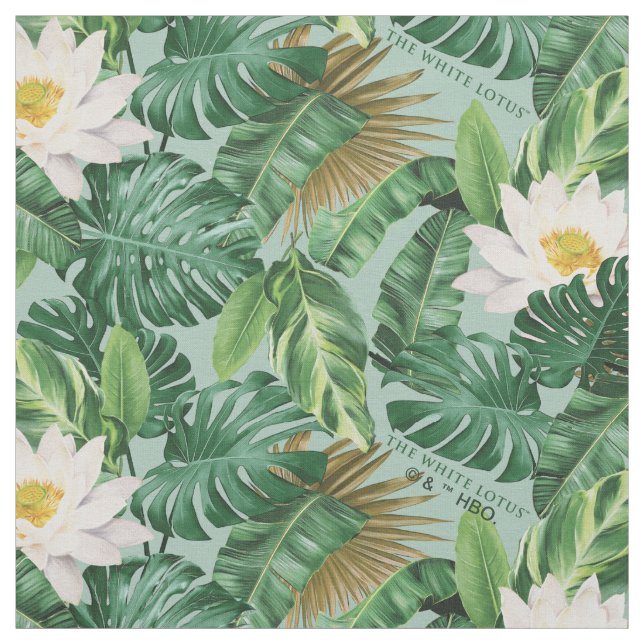 The White Lotus Tropical Canopy Pattern Fabric (Swatch)