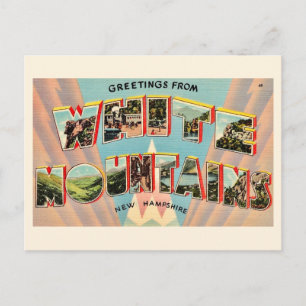 The White Mountains of NH Postcard